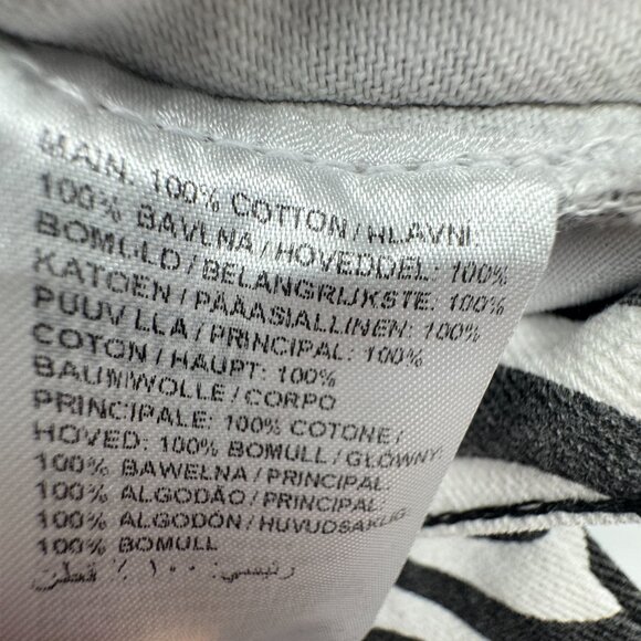 Ragged Priest Jeans Women's Wide Leg Black White Wave Print Dad Jeans Size 26 - Picture 11 of 11